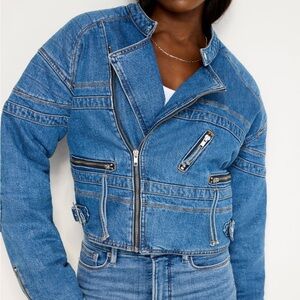 Good American denim Moto jacket